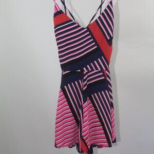 Y2K Express Women’s Striped Romper – Size 2